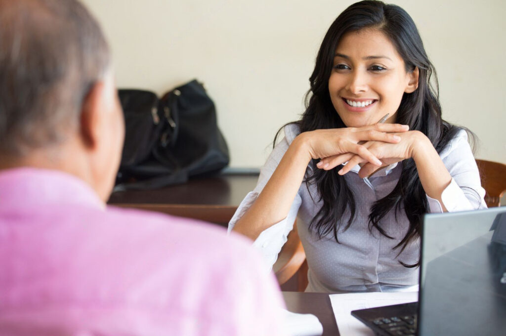 Lady Candidate Attending The Interview